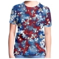 thumbnail image 2 of Ccpelsie Kids Boys and Girls T-Shirt Patriotic American Flag Kids Independence Day July 4th T-Shirt(Dark Blue,10-11 Years), 2 of 5