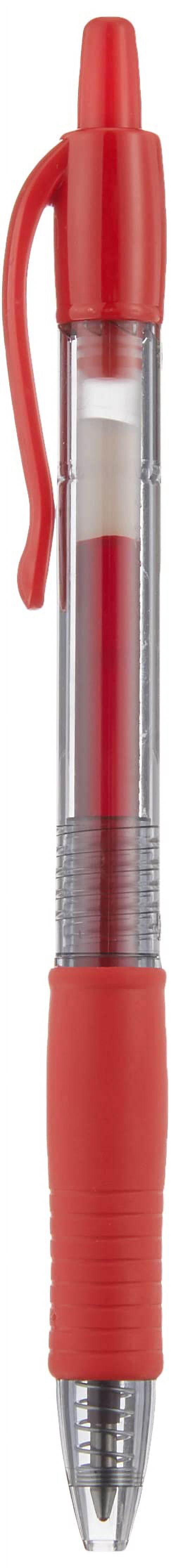 Pilot, G2 Premium Gel Roller Pens, Bold Point 1 mm, Pack of 12, Red