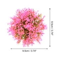 thumbnail image 2 of Unique Bargains 1 Pc Fish Tank Plants Decorations Artificial Aquarium Grass Ball Pink 3.74x3.74 Inch, 2 of 7