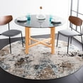 thumbnail image 2 of SAFAVIEH Shivan Hudson Abstract Area Rug, Ivory/Grey, 6'7" x 6'7" Round, 2 of 7