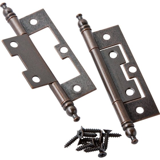 Statuary Bronze Non Mortise Hinges 11 16 X 7 8 X 2 1 2