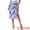 Blue, variant on DARING DIVA Women's Tropical Beach Ruched Split Thigh Skirt S Orange