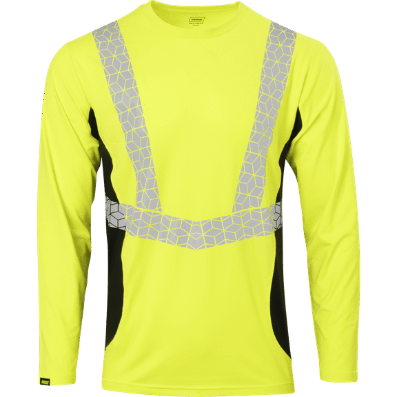 Ironwear 7143 Elastex Long-Sleeved Crew Neck w/GeoFlect Tape & Black Accents