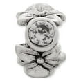 thumbnail image 3 of Clear CZ Charm .925 Sterling Silver Antiqued Finish Reflection Beads - QRS425, 3 of 5