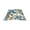 E, variant on Camping Sunshade Tent Portable Outdoor Tarpaulin Picnic Mat Mushroom Daisy Print in Multicolor