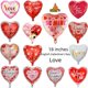 thumbnail image 3 of Globo de aluminio en forma de corazón de 18 pulgadas nuevo diseño de globo de amor con impresión de boda del Día de San Valentín occidental I LOVE YOU, 3 of 6