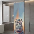 thumbnail image 4 of Orange Blue Hippocampus Window Privacy Film, Funny Animals Modern Art Static Cling UV Sun Blocking Tint Film Heat Control Windows Films for Bedroom Bathroom, Window Stickers 29.5"x78.7", 4 of 8