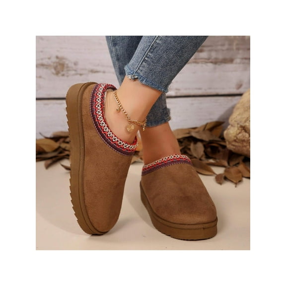 Women's Fashion Winter Boots - Geometric Design, Warm, Durable, Anti-Slip Snow Boot for Outdoor 2026