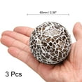 thumbnail image 2 of Uxcell 3Pcs Decorative Glass Balls 2.36 inch Orbs Centerpiece Balls Mosaic Glass Ball Sphere for Decor Bowls Vases Dining Table Party, Dark Brown, 2 of 5