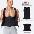 thumbnail image 3 of ANYFIT WEAR Men Waist Trainer Shirt Sauna Suit Gym Exercise Sweat-Boosting Workout Tank Top Tummy Control Body Shaper Vest, 3 of 7