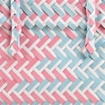 thumbnail image 2 of Bolsos Bolsos de playa Bolso de cubo transpirable para mujer PU tejido para fiesta navideña (azul rosa) Ehuebsd Para Estrenar, 2 of 9