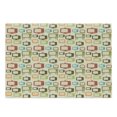 thumbnail image 1 of Vintage Cutting Board, Old Televisions Pattern in Retro Colors Antenna Electronics Entertainment Nostalgic, Decorative Tempered Glass Cutting and Serving Board, Large Size, Multicolor, by Ambesonne, 1 of 1