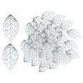 thumbnail image 2 of AMLESO 100Pieces Hollow Leaf Charms for DIY Necklace Jewelry Making Findings ,, 2 of 6