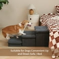 Pet Stairs Step Dog Ramp Small Animal Stepper Pet Ladder for High Beds or Couches 3Step Walk