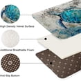 thumbnail image 2 of Blue Turtle Bathroom Rug Set of 3, 3 Pieces Bath Mats Set, Ocean Nautical Starfish Washable Cover Floor Rug Decorations for Kitchen Bathroom Bedroom, 2 of 5