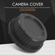 thumbnail image 2 of Black Plastic Camera Body Cover + Rear Lens Cap for Nikon Digital SLR, 2 of 5