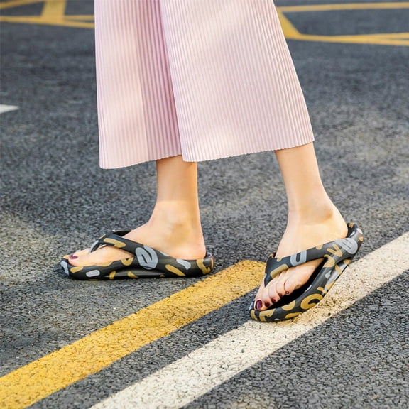 VerPetridure Flip Flops - Couple Women Orthotic Flip Flops ,Arch Support Soft Thong Sandals Slippers,Beach Sandals for Women Man