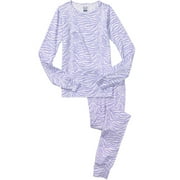 Girls' Cheetah-Print Thermal Shirt and Pants Set