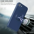 thumbnail image 2 of For iPhone 7 / 8 / SE 2022 & 2020 Case, Slim Silicone | 360° Ring Holder Kickstand | Support Car Mount | Soft Gel Rubber Hybrid Bumper Phone Cover for Girls Women,Hawthornred, 2 of 8