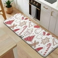thumbnail image 5 of White Christmas Cookie Pattern Kitchen Rug Mat,Kitchen Runner Rugs Non Skid Washable,Decorative Kitchen Floor Mats for Kitchen,Sink,Laundry,17"x47.2", 5 of 7