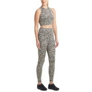 MSRP $62 Josie Natori Getaway Animal-Print Leggings ONLY Beige Size Large