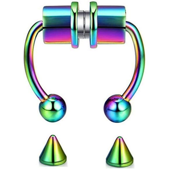 Fake Nose Ring Magnetic Hoop Septum Nose Ring Horseshoe Stainless Steel False False Nose Septum Rings Nose Ring