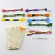 thumbnail image 4 of Rectángulo Colgante Ornamento Rangoli Style Cross Stitch Kits Etiquetas de madera Artes y manualidades Bookmark Coser Kits de bricolaje para adultos 10 sets Inevent HA012704-00, 4 of 7