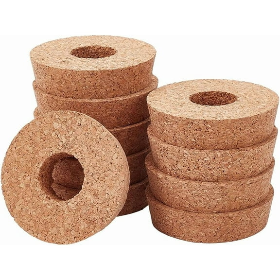 10 pc Cork Bottle Stoppers Bottle Tampions BurlyWood 79~80x19~20mm Hole: 29~30mm Cork
