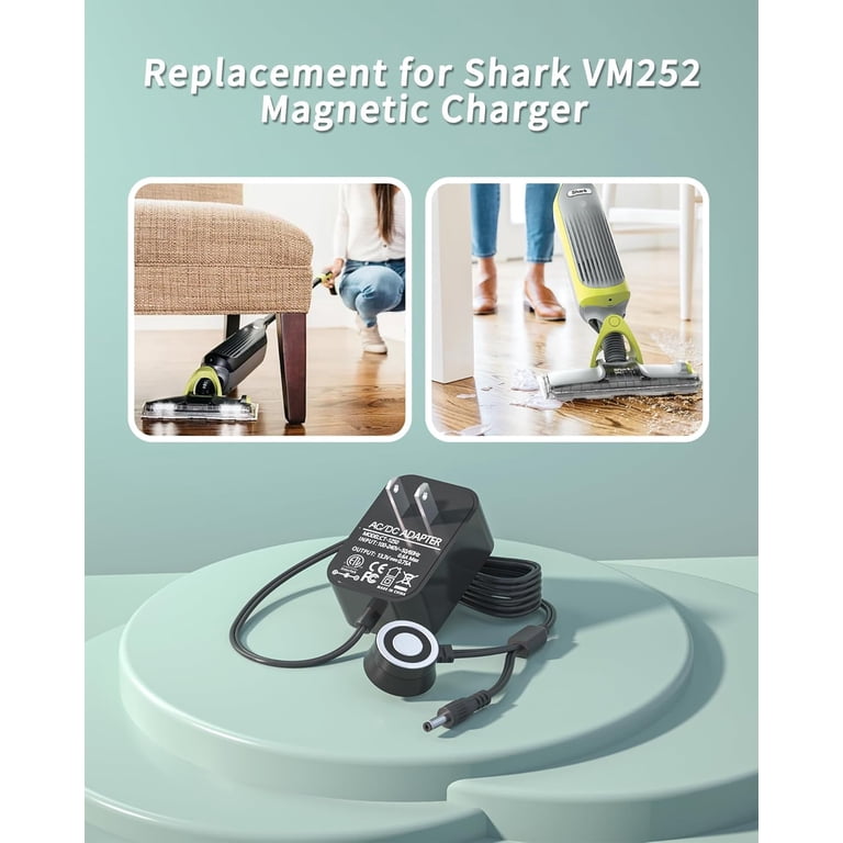 Marg AC/DC Adapter Charger For Shark VM200 VACMOP Cordless Hard Floor Vacuum Mop - Replacement Power Supply