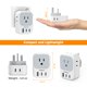 thumbnail image 5 of Adaptador de enchufe TESSAN tipo G UK Travel con 4 salidas y 3 puertos USB, 5 of 6