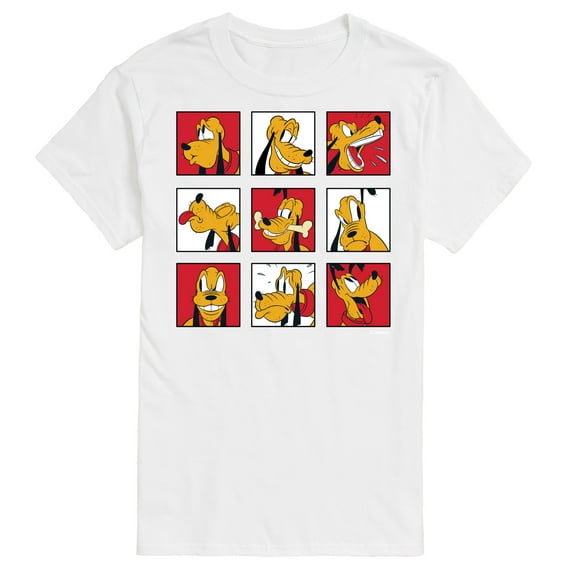 Mickey & Friends - Pluto Grid - Men's Short Sleeve Graphic T-Shirt