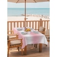 thumbnail image 2 of Outdoor Tablecloth with Umbrella Hole for Patio/Picnic/Party/Camping, Pink Ombre Waterproof Table Cloth Rectangle Table Cover Washable, Modern Gradient Abstract Aesthetics Art (52"x 70"), 2 of 9