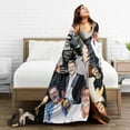 thumbnail image 6 of Blanket Jeffrey Dean Morgan Soft and Comfortable Wool Fleece Throw Blankets for Sofa Office car Camping Yoga Travel Home Decoration Cozy Plush Beach Blanket Gift, 6 of 6