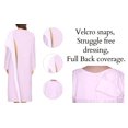 thumbnail image 3 of Dignity Pajamas Open Back Nightgown Gown Women-Hospital Gown,Long Sleeve Cotton Patient Gown for Elderly, Nursing Home and Bedridden Patients-Pink-S/M, 3 of 7