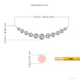 thumbnail image 3 of Angara Collier en Diamant Naturel - Collier Pendentif Rond Contemporain en Or Jaune 14K pour Femmes, 3 of 8