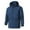 Blue, variant on BADHUB Big & Tall Coat Men's Waterproof Windbreaker with Detachable Hood Lightweight Mesh Lined Rain Jacket Zip Up Adjustable Cuffs Rain Coat Outdoor Hiking Softshell Clearance Sales