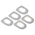thumbnail image 1 of Inodoro Asiento Tapa Cubiertas Almohadillas 5uds, Inodoro Asiento Cojín Cubierta Almohadilla Acopla Mayoría Tamaño Inodoro Tapas para Verano Invierno Baño-Gris Beige/Corazón Gris, 1 of 5