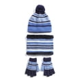 thumbnail image 7 of D-GROEE Kids Pompom Hat Scarf Gloves Set Toddler Winter Knit Beanies Neck Warmer Gaiter 1 Set, 7 of 7