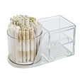 thumbnail image 3 of Pen+Gear Clear 2-Drawer Desktop Organizer with Rotating Pen Cup, 3 of 8