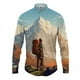 thumbnail image 5 of Camisa con solapa con estampado 3D de paisaje para hombre y mujer, camisas casuales de moda de manga larga, ropa de calle con botones, ropa unisex de gran tamaño, 5 of 5