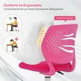 thumbnail image 4 of Costway Kids Desk Chair Ergonomic Swivel Children Mesh Study Height Adjustable Rose, 4 of 7