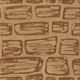 thumbnail image 1 of Ahgly Company Indoor Square Patterned Mahogany Brown Area Rugs, 7' Square, 1 of 6