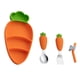 thumbnail image 3 of Silicone Divided Dinner Plate Set with Fork Spoon for Baby Weaning – Lightweight, Durable, and Portable Tableware for Kids, 3 of 5