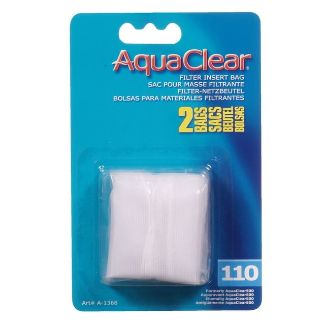 Bolsas filtrantes AquaClear 110 de nailon para acuarios paquete de 2