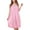 Pink, variant on HEVIRGO Nightdress Soft Breathable Summer Sleeveless Nightdress for Women,Black