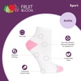 thumbnail image 4 of Fruit of the Loom Cushion Ankle Socks for Women, White Assorted (10-Pack), 4 of 5