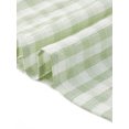 thumbnail image 6 of DARING DIVA Women's Plus Women's Gingham Top 1950s Crew Neck Flare  Blouse 1X Green, 6 of 6