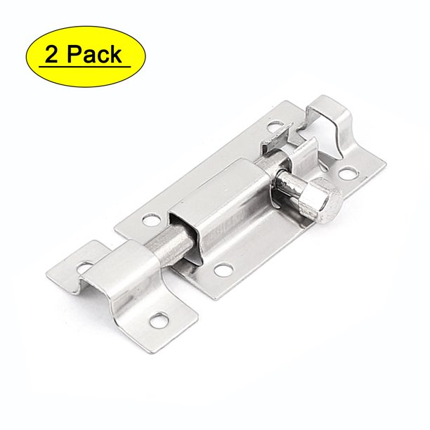 2pcs Metal Batnroom Door Slid Lock Latch Hasp Bolt Clasp