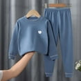 thumbnail image 3 of Owordtank oddler Baby Girl Clothes Fall Outfits Solid Long Sleeve Sweatshirt Tops + Pants Set, 3 of 3