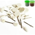 thumbnail image 2 of 76PCS Felt Wool Polishing Buffing Pad Set Wheel Grinding Head Point & Mandrel Kit Accessories Tools Compatible for Dremel, 2 of 7